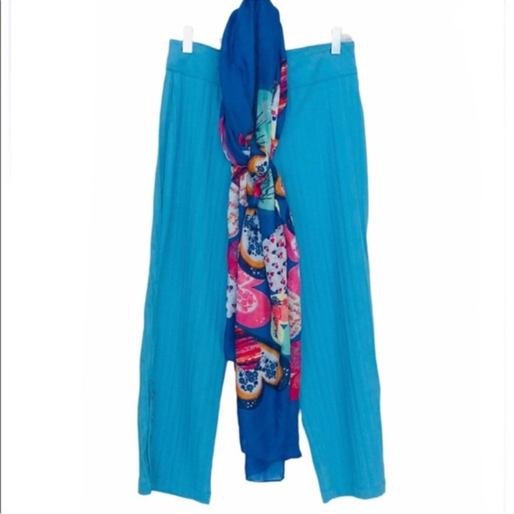 Multiples Fashion Breeze Teal Pull-On Pants 3 Sizes 4•6•8• NWT $45 - Picture 7 of 7